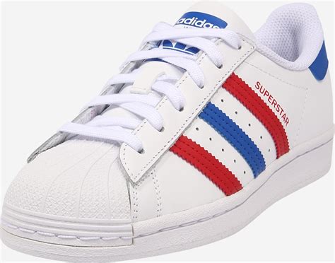 adidas superstar damen weis rote streifen|Adidas Superstar blau.